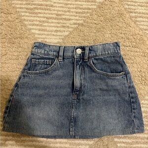 H&M Classic Blue Denim Mini Skirt (girls)